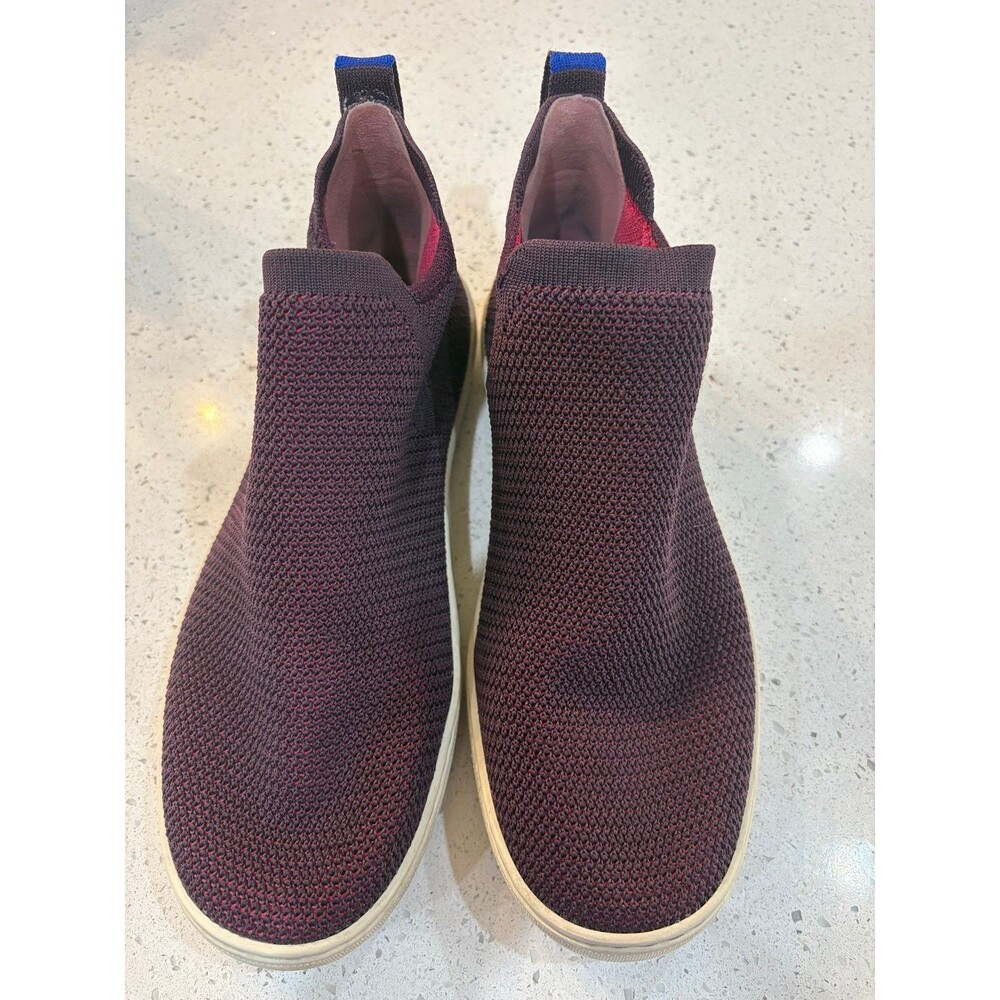 Rothy's Plum Chelsea Ankle Boots Women's Slip On Sneakers High Top Size 9.5W